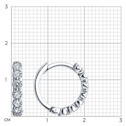 Серьги SOKOLOV 94025858 вес 1.87 г серебро, фианит купить,NaN
