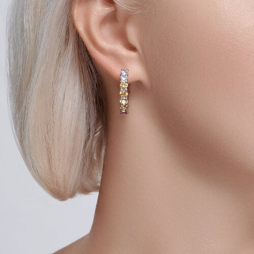 Серьги SOKOLOV 94026083 вес 10.67 г серебро, аметист купить,NaN