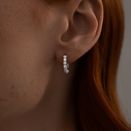 Серьги SOKOLOV 94025858 вес 1.87 г серебро, фианит купить,NaN