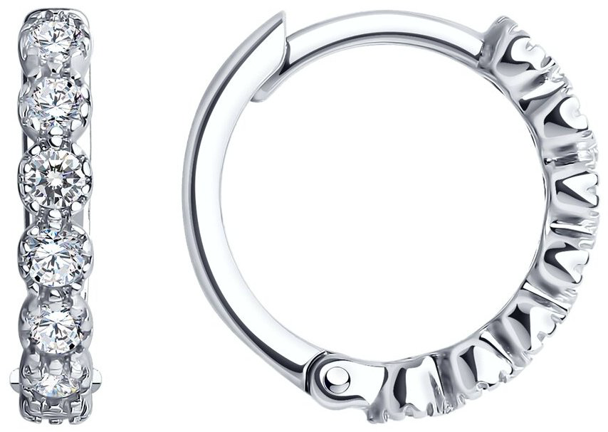Серьги SOKOLOV 94025858 вес 1.91 г серебро, фианит купить,NaN