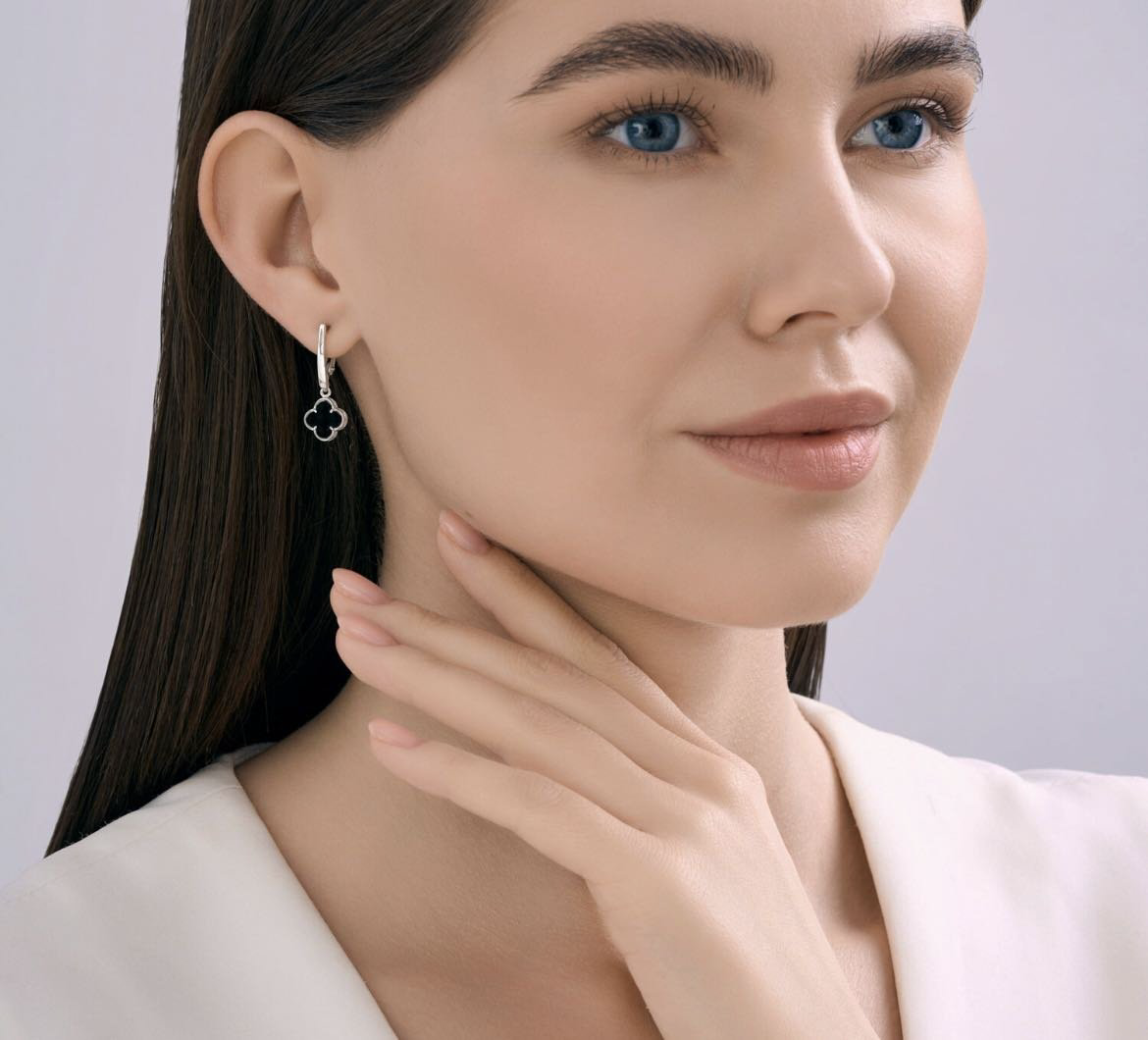Серьги SOKOLOV 83020450 вес 2.49 г серебро, оникс купить,NaN