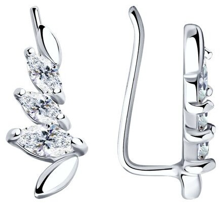 Серьги SOKOLOV 94025874 вес 1.13 г серебро, фианит купить,NaN