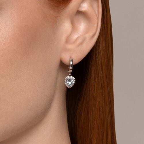 Серьги SOKOLOV 92022964 вес 3.11 г серебро, топаз, фианит купить,NaN