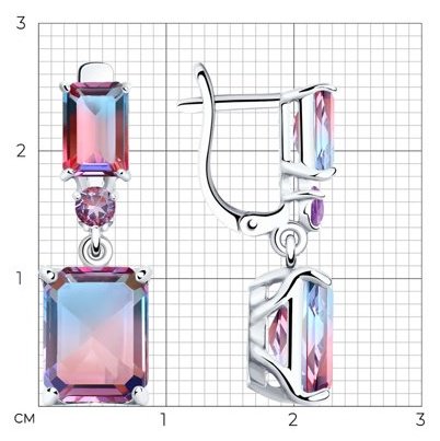 Серьги SOKOLOV 92021949 вес 5.11 г серебро, ситалл купить,NaN
