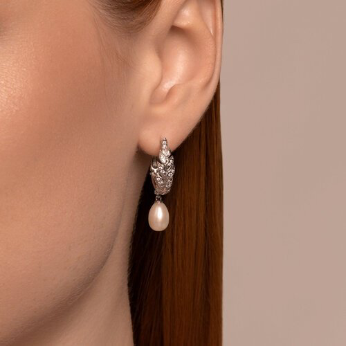 Серьги SOKOLOV 92022966 вес 5.84 г серебро, фианит купить,NaN