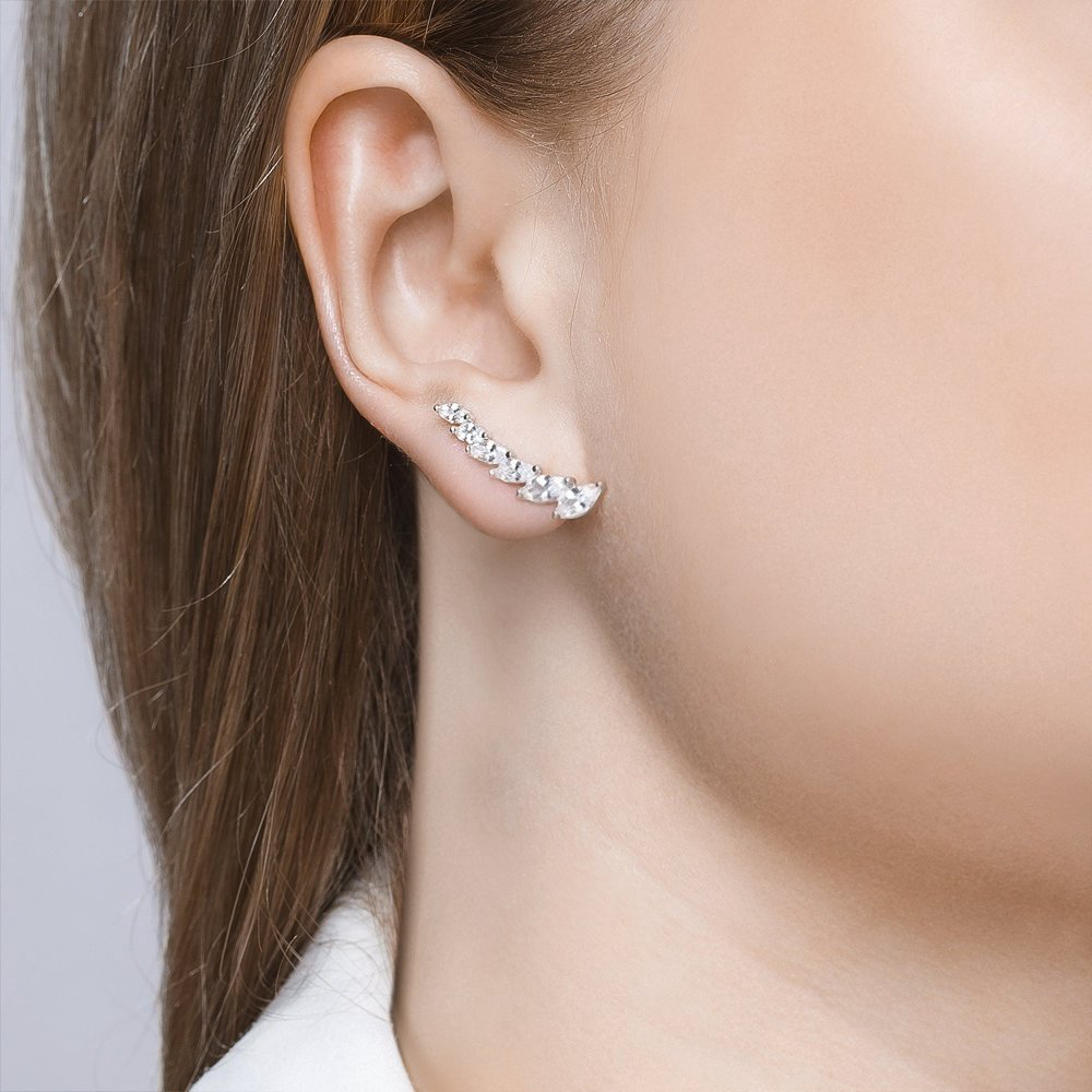 Серьги SOKOLOV 94021890 вес 1.9 г серебро, фианит купить,NaN