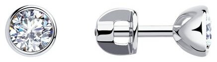 Серьги SOKOLOV 94021901 вес 1.49 г серебро, фианит купить,NaN