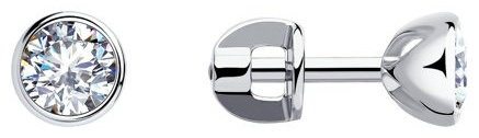 Серьги SOKOLOV 94021901 вес 1.49 г серебро, фианит купить,NaN