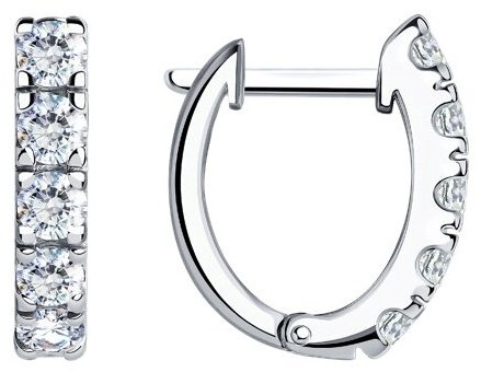 Серьги SOKOLOV 94025232 вес 3.12 г серебро, фианит купить,NaN