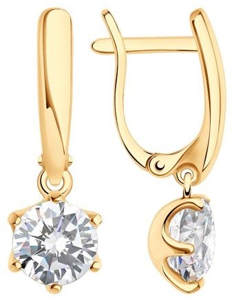 Серьги SOKOLOV 93020649 вес 3.37 г серебро, фианит купить,NaN