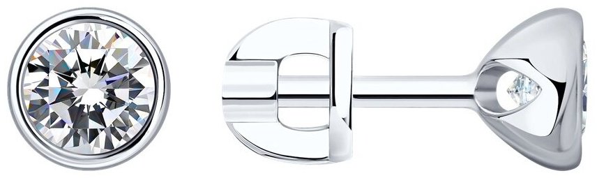 Серьги SOKOLOV 94021901 вес 1.63 г серебро, фианит купить,NaN