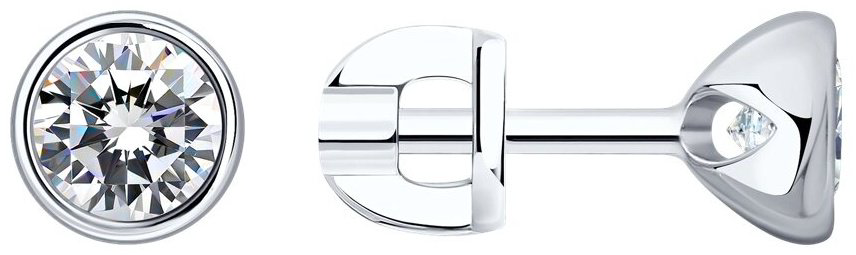 Серьги SOKOLOV 94021901 вес 1.63 г серебро, фианит купить,NaN