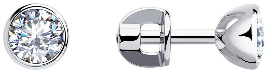 Серьги SOKOLOV 94021901 вес 1.63 г серебро, фианит купить,NaN