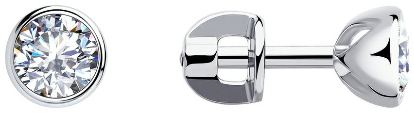 Серьги SOKOLOV 94021901 вес 1.63 г серебро, фианит купить,NaN