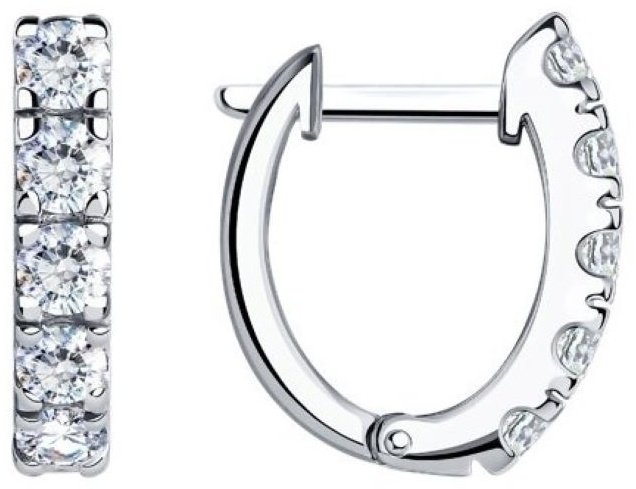 Серьги SOKOLOV 94025232 вес 3.15 г серебро, фианит купить,NaN