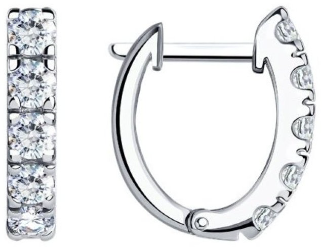 Серьги SOKOLOV 94025232 вес 3.15 г серебро, фианит купить,NaN