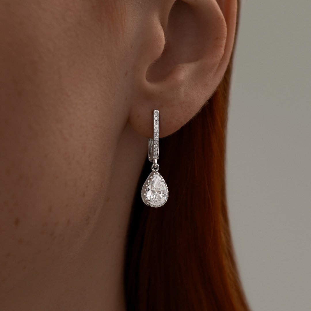Серьги SOKOLOV 94025879_3,55 вес 3.55 серебро, фианит купить,NaN