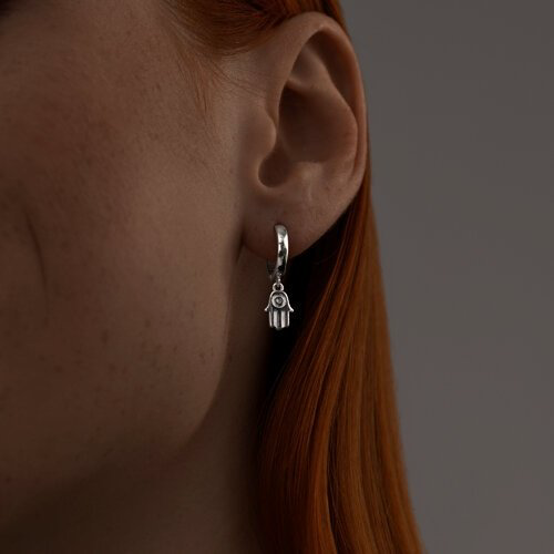 Серьги SOKOLOV 87020103 вес 2.26 г серебро, бриллиант купить,NaN