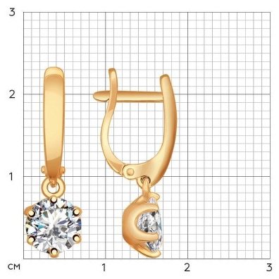 Серьги SOKOLOV 93020649 вес 3.45 г серебро, фианит купить,NaN