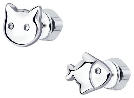 Серьги SOKOLOV 94024034-sk14 вес 1.44 г серебро, без вставок купить,NaN