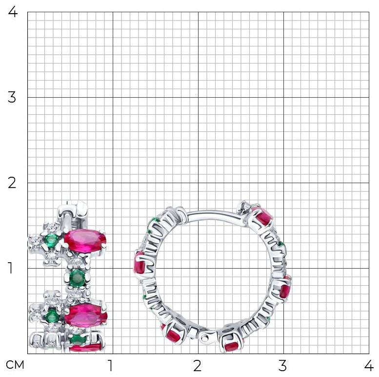 Серьги SOKOLOV 84020041 вес 5.99 г серебро, фианит, корунд купить,NaN