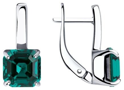 Серьги SOKOLOV 94024046 вес 3.5 г серебро, фианит купить,NaN