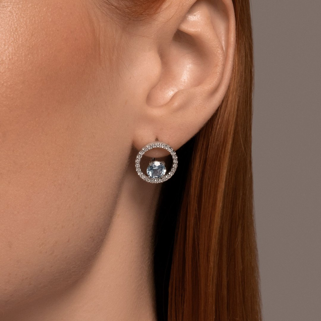 Серьги SOKOLOV 92023005 вес 3.85 г серебро, фианит, топаз купить,NaN