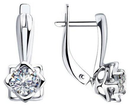 Серьги SOKOLOV 94025255 вес 2.62 г серебро, фианит купить,NaN
