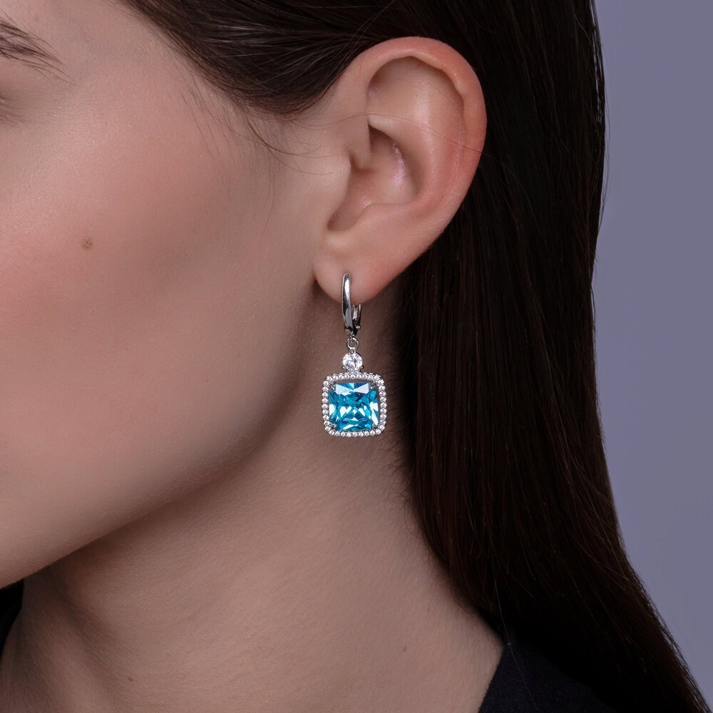 Серьги SOKOLOV 94026779 вес 6.98 г серебро, фианит купить,NaN
