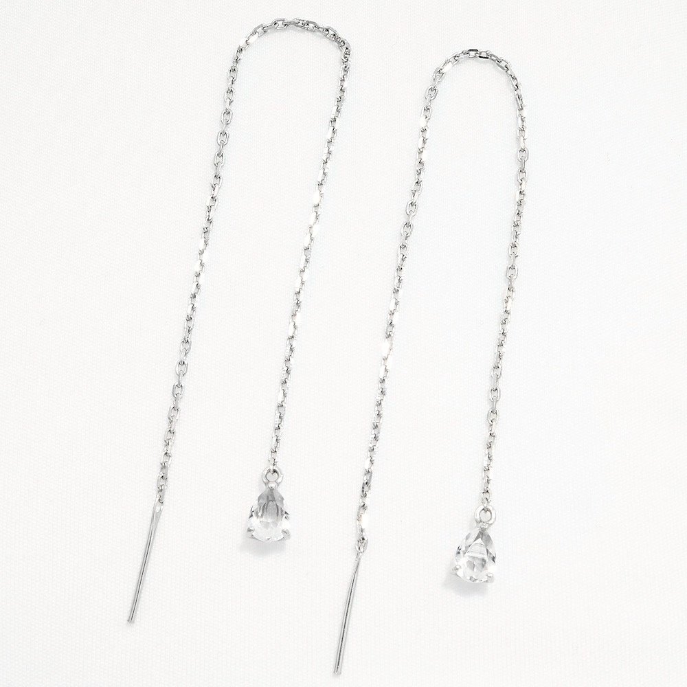 Серьги-цепочки SOKOLOV 94026023 вес 1.55 г серебро, кристалл Swarovski купить,NaN