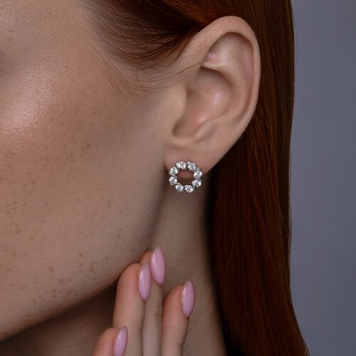 Серьги SOKOLOV 94026783 вес 3.13 г серебро, фианит купить,NaN