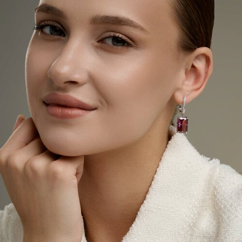 Серьги SOKOLOV А94027347С вес 11.16 г серебро, фианит купить,NaN