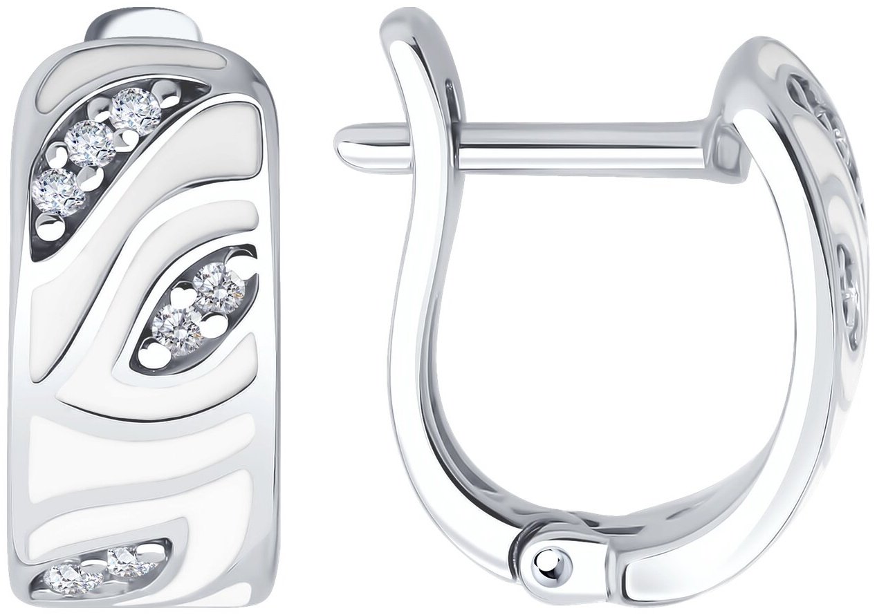 Серьги SOKOLOV 94027040 вес 2.93 г серебро, фианит купить,NaN