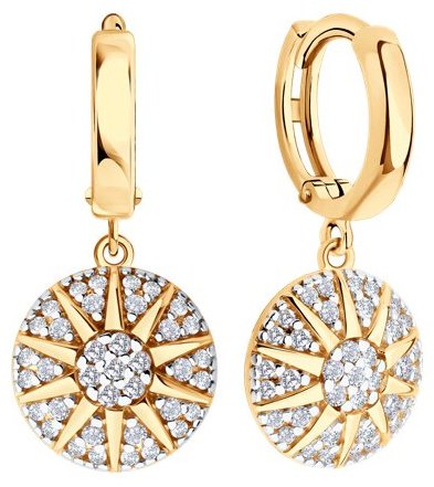 Серьги SOKOLOV S93022474A вес 3.68 г серебро, фианит купить,NaN
