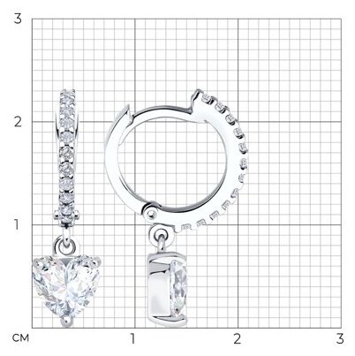 Конго SOKOLOV 94026905_s вес 2.82 г серебро, фианит купить,NaN