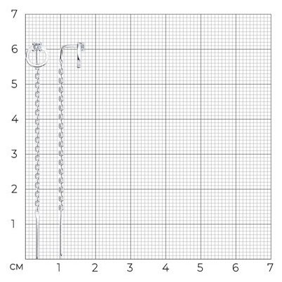 Серьги-цепочки SOKOLOV 94026633 вес 0.97 г серебро, фианит купить,NaN