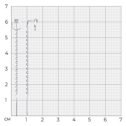 Серьги-цепочки SOKOLOV 94026633 вес 0.97 г серебро, фианит купить,NaN