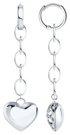 Серьги-цепочки SOKOLOV 94026711_s вес 5.78 г серебро, без вставок купить,NaN