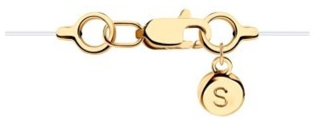 Колье SOKOLOV 93070056_45 длина 45 см вес 1.16 г серебро, фианит купить,NaN
