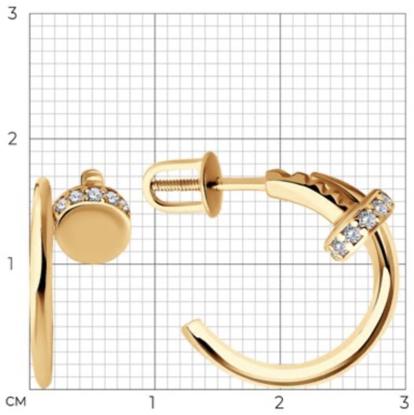 Конго Diamant 93-122-02016-1 - вес 3.53 г серебро, фианит купить,NaN