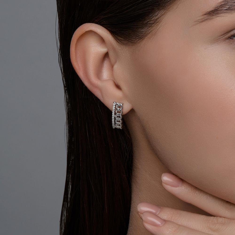 Серьги SOKOLOV 94026798 вес 3.88 г серебро, фианит купить,NaN