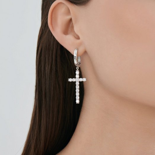 Серьги SOKOLOV 94027088 вес 7.49 г серебро, фианит купить,NaN
