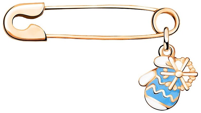 Булавка AQUAMARINE 72769 вес 1.062 г серебро, эмаль купить,NaN