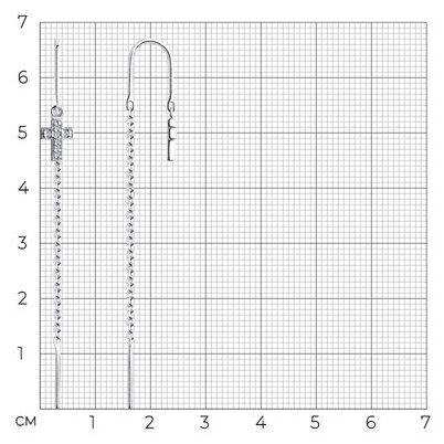 Серьги-цепочки Diamant 94-123-01492-1 вес 1.3 г серебро, фианит купить,NaN