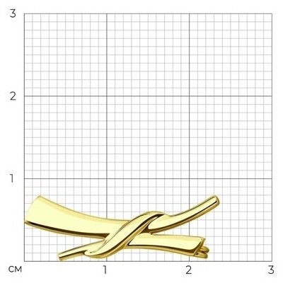 Булавка Diamant 53-140-01688-1 вес 1.19 г золото, без вставок купить,NaN