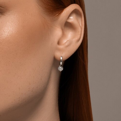 Серьги SOKOLOV 94026684_s вес 2.23 г серебро, фианит купить,NaN