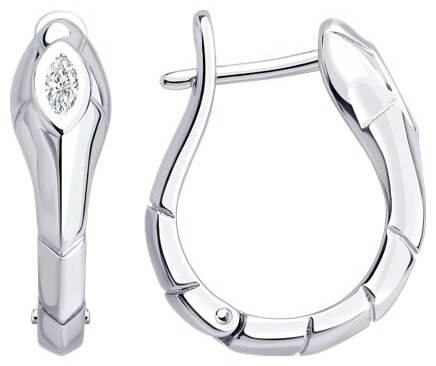 Серьги SOKOLOV 94027115 вес 3.78 г серебро, фианит купить,NaN