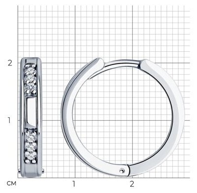 Конго Diamant 94-120-01632-2 вес 6.41 г серебро, фианит купить,NaN