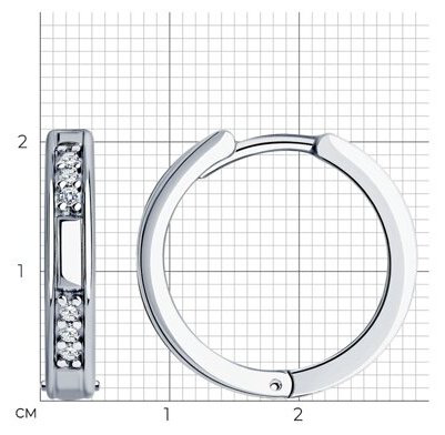 Конго Diamant 94-120-01632-2 вес 6.41 г серебро, фианит купить,NaN