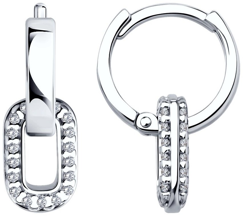 Серьги SOKOLOV 94026813 вес 3.09 г серебро, фианит купить,NaN